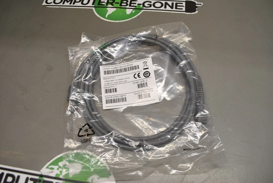 Whizzotech Ls2208 USB Cable Cba-u01-s07zar for Symbol Barcode Scanner Ls4208