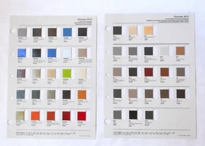 2012 CHRYSLER PLYMOUTH DODGE PPG COLOR PAINT CHIP CHART ALL MODELS MOPAR - Bild 1 von 1