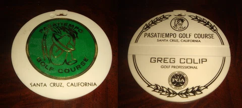 Ultra Rare PASATIEMPO GOLF COURSE BAG TAG Santa Cruz, CA Alister MacKenzie Cover