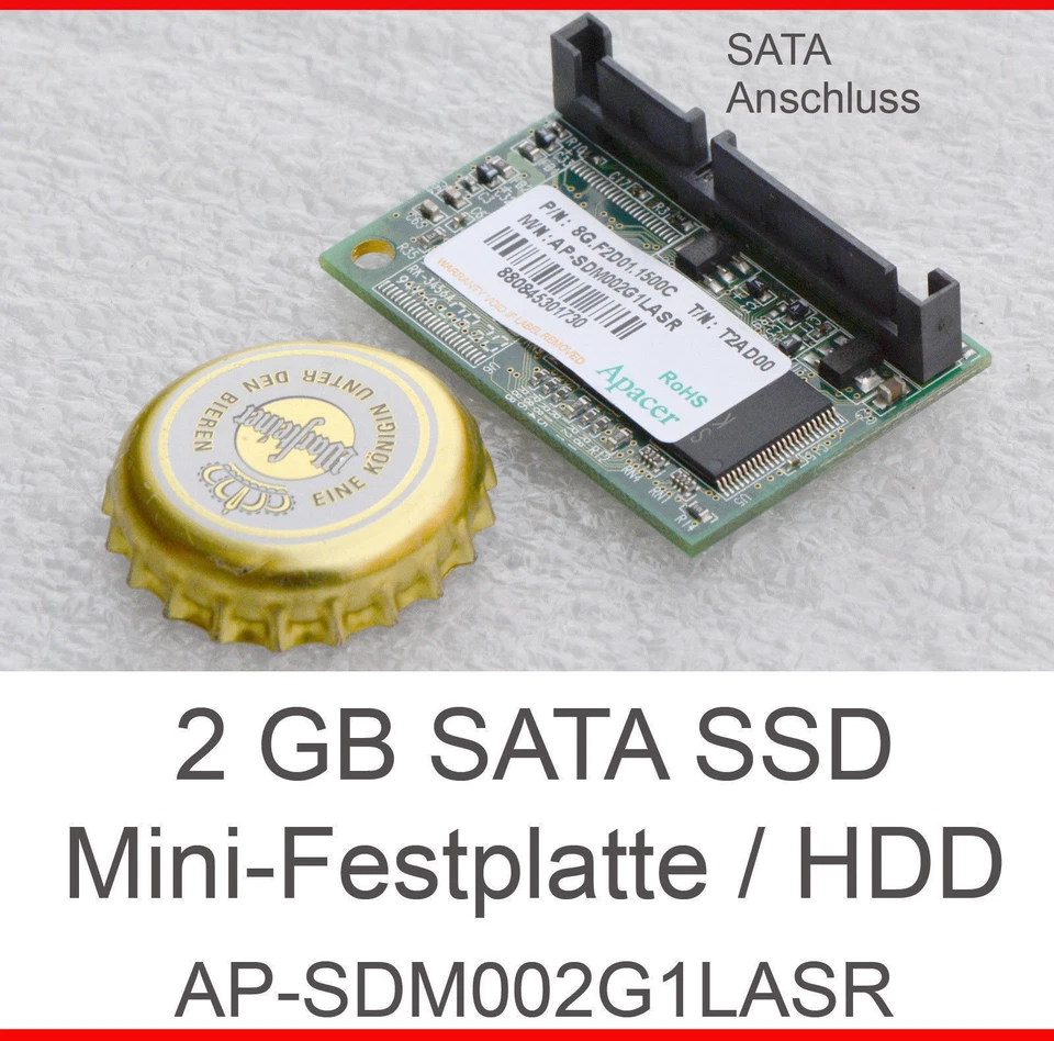 Compact SATA S-ATA 2 GB Hard Disk Drive HDD SSD Hard Drive Doc Module 0J016G - Image 1 of 1