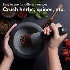 Large Pestle and Mortar Set Granite Stone Spice Herb Crusher Grinder DIY Vintage