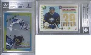 1994-95 Score Gold Line Pinnacle Punched Dominik Hasek Pavel Bure BGS 9 MINT HOF