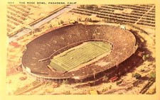 Vintage Postcard, Rose Bowl, Pasadena, Ca