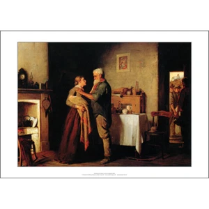 John Longstaff 'Breaking the News' Art Print - 1887 Classic – 3 sizes Poster - Picture 1 of 4