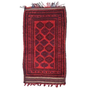 Moderner handgeknüpfter afghanischer Salzbeutel/Kissenbezug Wolle Vorleger 4 x 2 Fuß - Bild 1 von 3