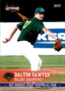 2017 Midwest League All-Stars Choice 37 Dalton Sawyer Minneapolis Minnesota Card