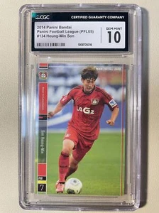2014 Panini Football League PFL Heung-Min Son Rookie Card RC CGC10 GEM MINT - Picture 1 of 2