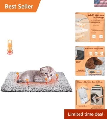Almohadilla térmica ajustable para gato perro mascota calentador eléctrico cama impermeable Foto 1 de 4