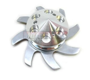 Polea y ventilador alternador de aluminio GM de 1 ranura para SBC BBC Chevy Olds Pontiac 350 - Imagen 1 de 3