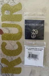 Peace Zeichen Anhänger Sterling Silber 925 - Bild 1 von 1