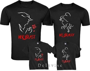 Seine Schöne und ihr Biest Familie passende lustige süße T-Shirts  - Bild 1 von 10