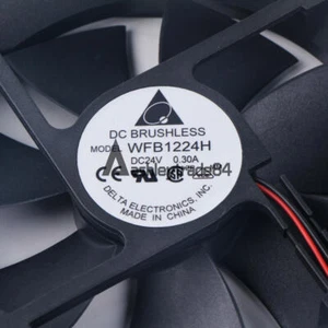 1PC pour DELTA WFB1224H DC24V 0.30A 2 broches onduleur ventilateur refroidissement 120*120*25MM - Photo 1/6