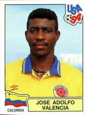 USA '94 PANINI 66 JOSE ADOLFO VALENCIA COLOMBIA FIGURE STICKER WORLD CUP 1994
