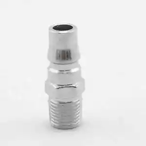 8 PCS 1/4" Thread Chrome Male Air Pressure Hose Quick Coupler Plug Fitting - Picture 1 of 5