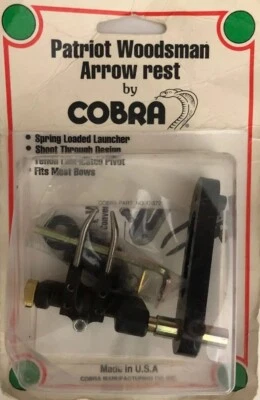 Cobra Patriot Woodsman Arrow Rest C-372-RARE VINTAGE COLLECTIBLE-SHIPS N 24 HRS - Image 1 of 4