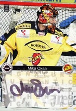 2008-09 Finnish Cardset Signatures #MO Mika Oksa