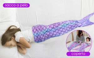 Mermaid Tail Blanket Ultra-Soft Flannel Sleeping Blanket Fish Stron - Picture 1 of 18