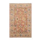5' x 7'10" Rust Hand Knotted Traditional Turkish Oushak Wool Area Rug