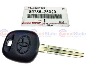 Genuine Camry SXV20 MCV36 MCV30 3.0 2.2 Transponder Master Key Blank Uncoded - Picture 1 of 24