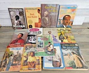 Lot (13) Black History Children Books Fiction & Biography Homeschool Jr Novels - Picture 1 of 9