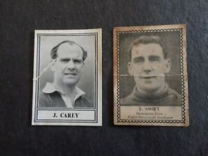 BARRATT'S FAMOUS FOOTBALLERS SWEET CIGARETTE CARDS