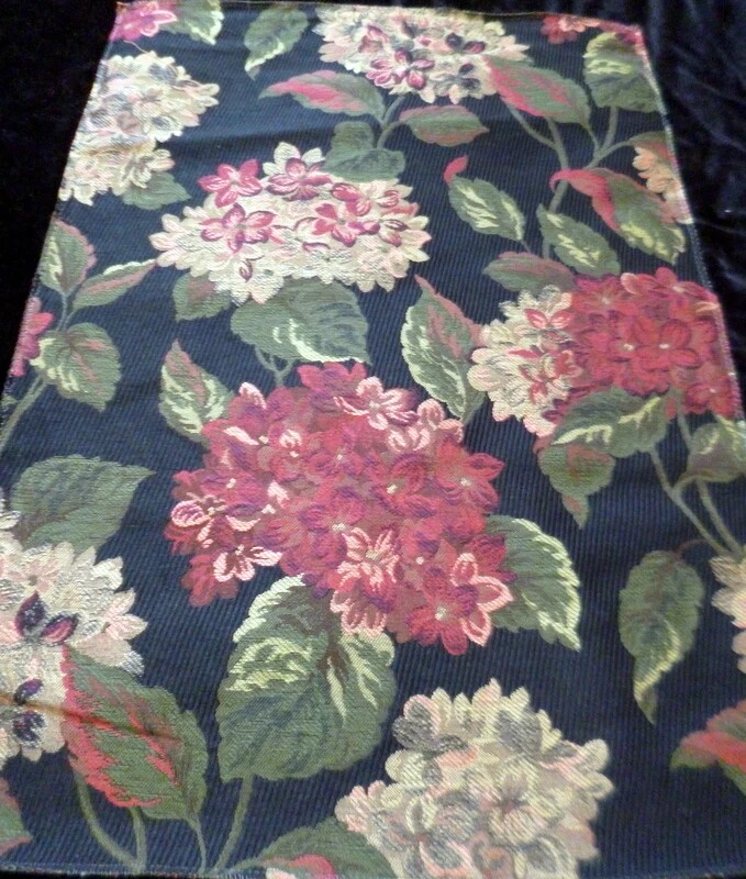 ROBERT ALLEN Designer FLORAL BROCADE FABRIC Sample 13" x 18" Crafts Pillow - Image 1 of 1