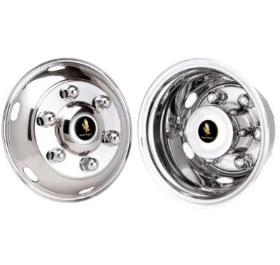 ISUZU 19.5" 6 LUG FRR FSR HD NPR NQR STAINLESS WHEEL SIMULATOR WHEEL COVER LINER - Изображение 1 из 4