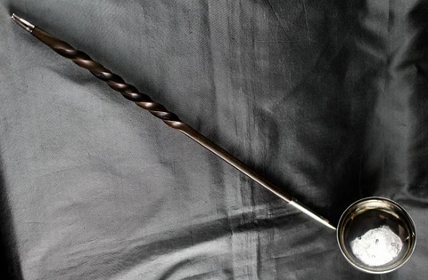 Scottish Sterling Toddy Ladle with Spiral Handle (Glasgow, 1837, Alex. Mitchell) Cover