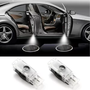 2x Car Door Projector Light Laser Ghost Shadow Lamp For Mercedes Benz C CLK SLK - Picture 1 of 10
