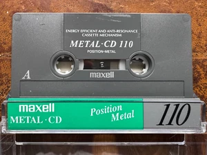 Maxell Metal CD 110 Metal Position Audio IEC Type IV Kassette. - Bild 1 von 1