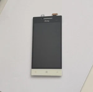HTC Windows Phone 8S LCD Display Touchscreen Komplett Glas weiss e - Picture 1 of 2