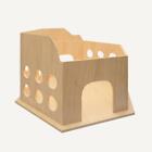 Rabbit Colosseum House Castle Hideaway Hutch Playhouse Toy Cage Furniture