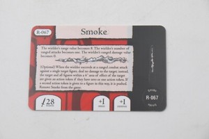 Smoke R-067 Mage Knight Dark Riders RELIC EQUIPMENT WEAPON CARD