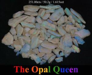 251.00CTS MINTABIE RARE ROUGH OPAL CHIPS AND SMALL CUTTERS PARCEL!!! (MROC34)