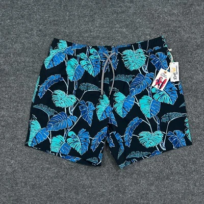 Reyn Spooner Mens Swim Trunks Large Blue Kainapu 7" Hawaiian Pockets Lined UV - Image 1 of 4