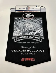 Georgia Bulldogs NCAA Winning Streak Embroidered Stadium Banner!!! - Picture 1 of 4