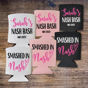 Custom Bachelorette Party Can Coolers, Bridal Party, Wedding Gift and Favor Idea - Picture 1 of 16