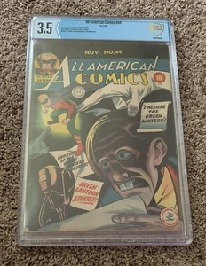 ✨⬛️ All-American Comics #44 CBCS 3.5 1942 DC Comics Green Lantern Golden Age 🟦✨ - Picture 1 of 14