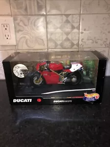 Moto Vintage Mattel Hot Wheels Nuova Scatola Sigillata 1999 1:10 Ducati 996 SPS - Foto 1 di 12