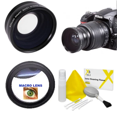 52MM HD Wide Angle Lens w/ Macro for Nikon 50mm f/1.8D & 35mm f/1.8G DX Lenses - Image 1 of 4