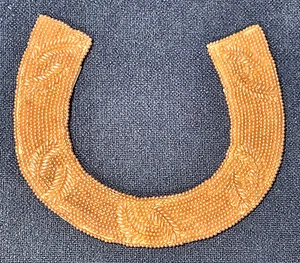 Vintage Abendkragen weiß Satin & Perlen von Sally Gee Creations Japan - Bild 1 von 5