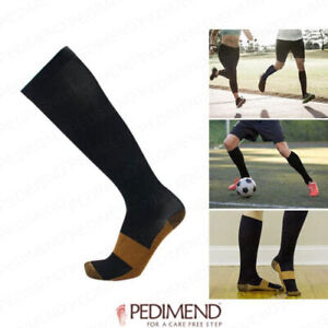 PEDIMEND Copper Infused Anti-Fatigue Compression Knee Length-Long Socks (1Pair)
