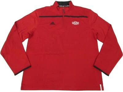 New Arkansas State Red Wolves Mens Size M Medium Adidas Pullover 1/4 Zip Shirt - Image 1 of 4
