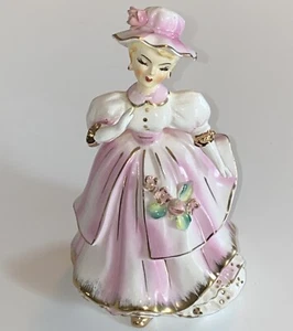 Consco Marilyn Exclusive Figurine Girl Twirling Gold Trim Flower Hat HTF RARE - Picture 1 of 15