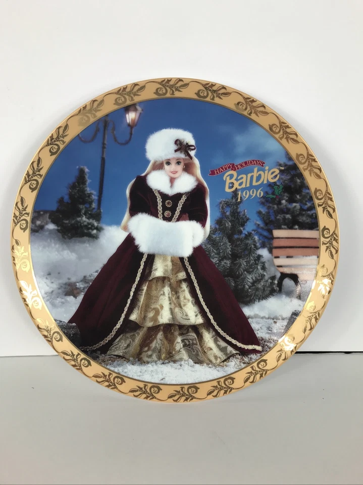 Barbie Happy Holidays 1996 Collector Plate - Limited Edition