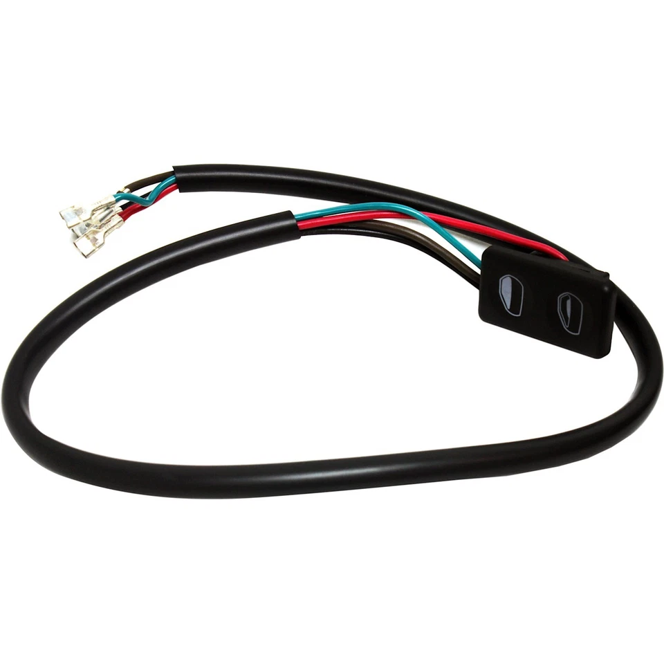 Window Switch For 1978-1989 Porsche 928 Front Driver or Passenger Side Black - Изображение 1 из 4