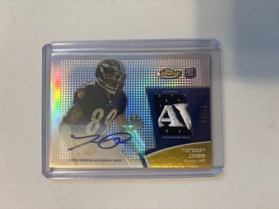 2011 Finest Rookie Patch Auto Tandon Doss /75 Amazing Patch! Batlimore Ravens - Image 1 of 2