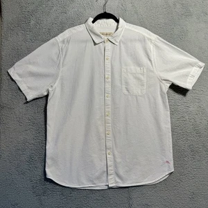 Tommy Bahama Seersucker Button Up Shirt Mens Size 2XL White Short Sleeve - Picture 1 of 8