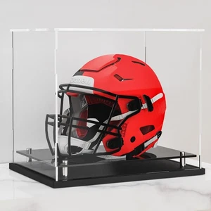 Football Helmet Display case Full Size,Self-Assembly Acrylic Helmet Display C... - Picture 1 of 9