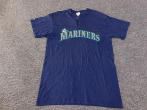 Camiseta Seattle Mariners Para Hombre Grande Azul Marino MLB Majesti Coach De Colección Hecha en EE. UU. - Imagen 1 de 10